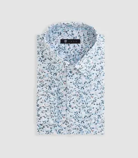 Chemise à imprimé floral bleu "Daniel"