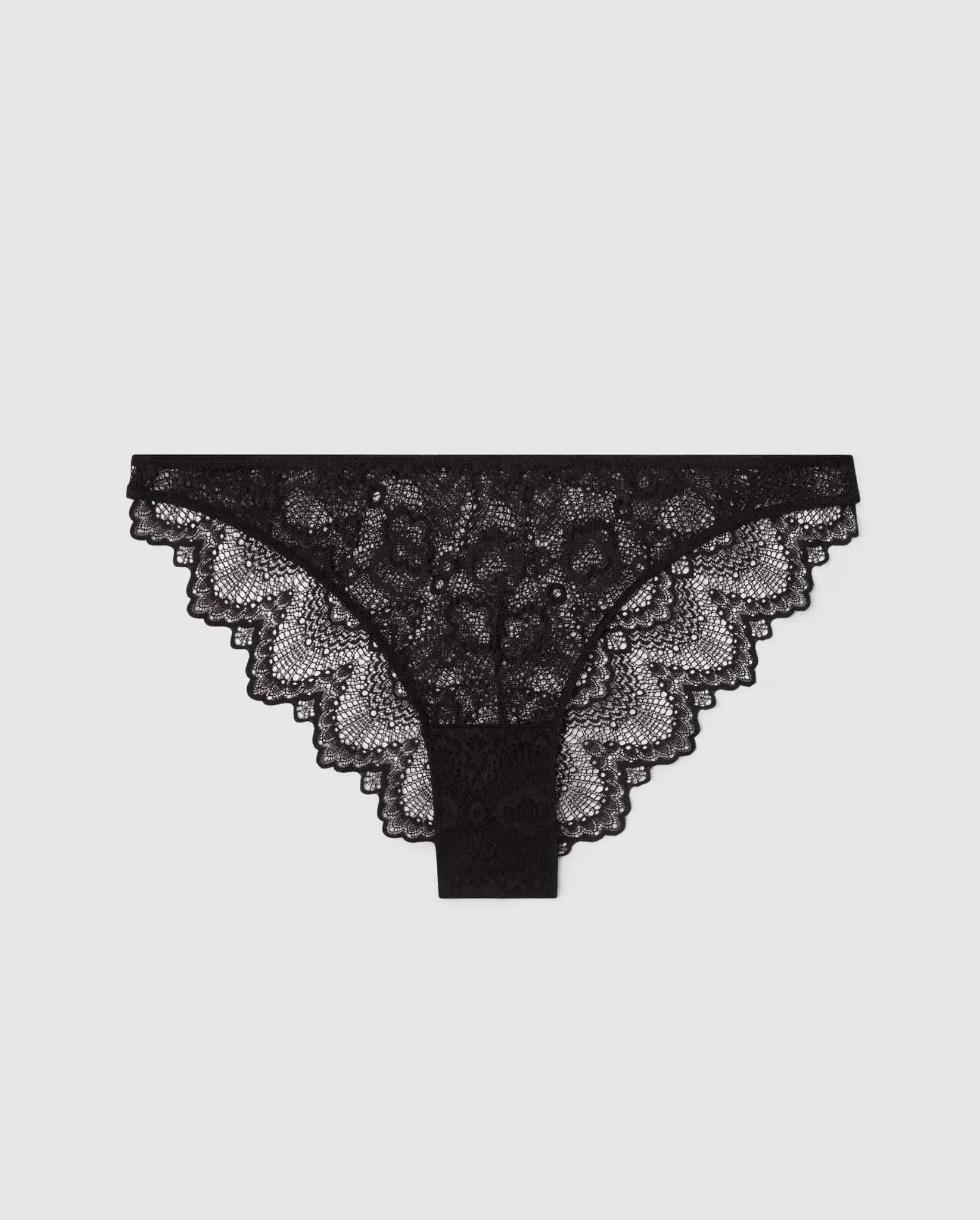 Lace Bikini Briefs Black