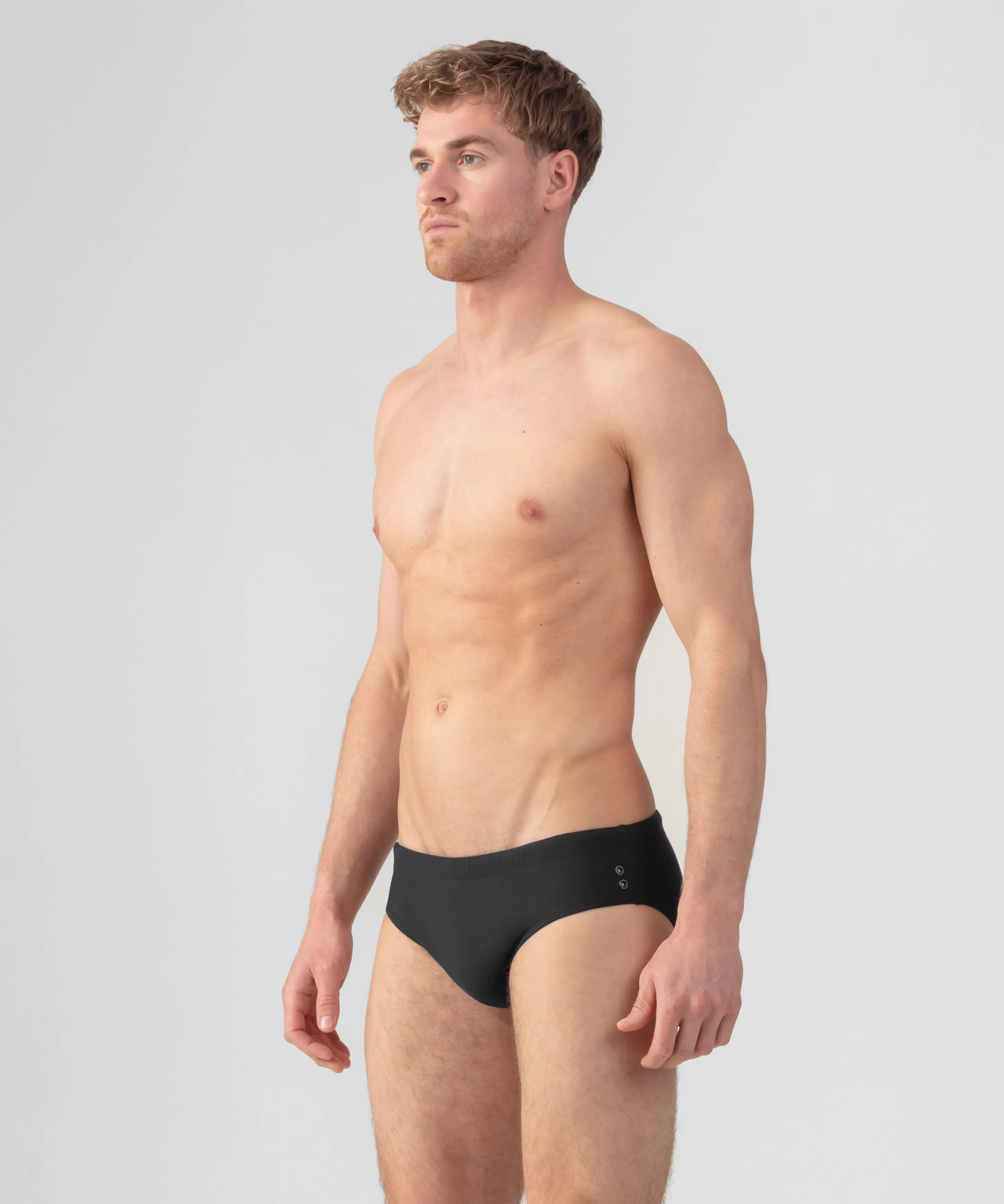 Swim Briefs: Black