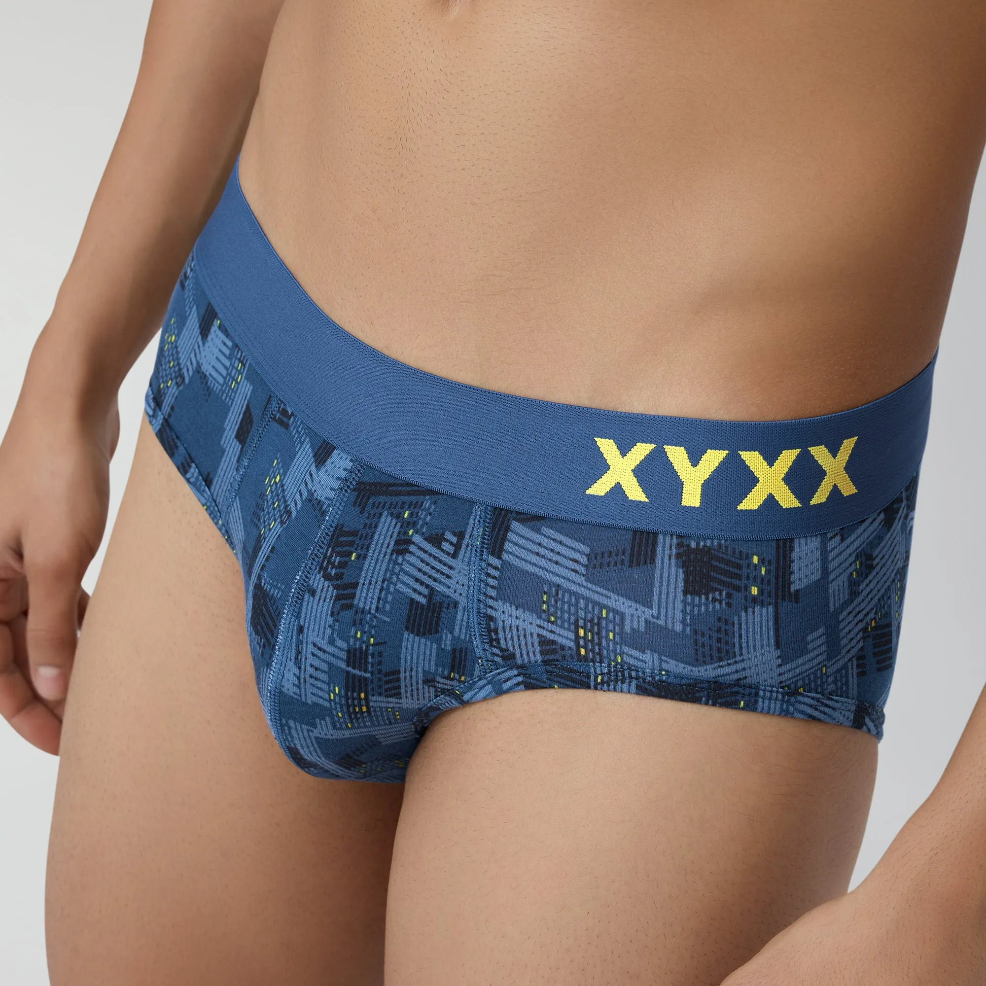 Urbane Modal Briefs Cityscape Blue