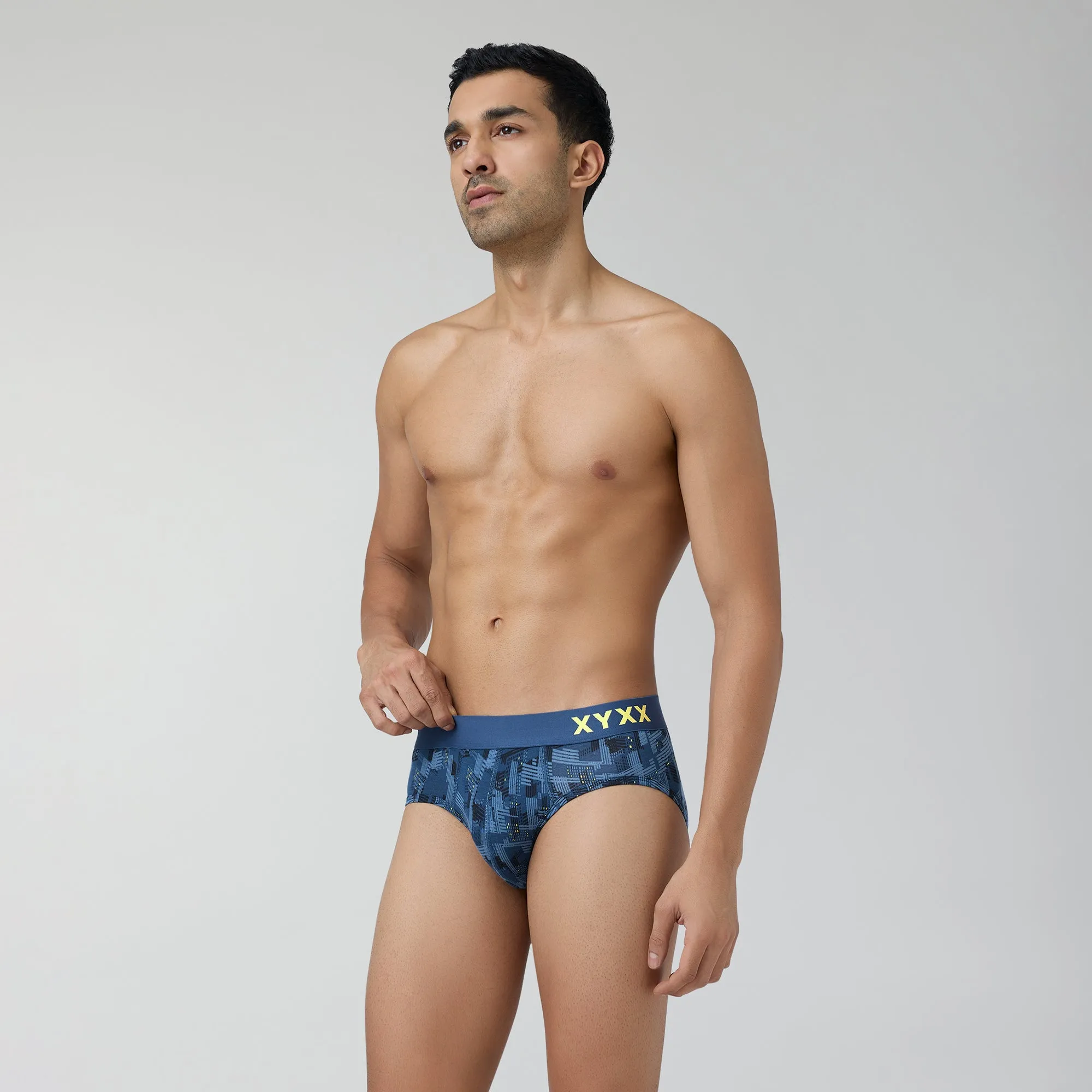 Urbane Modal Briefs Cityscape Blue